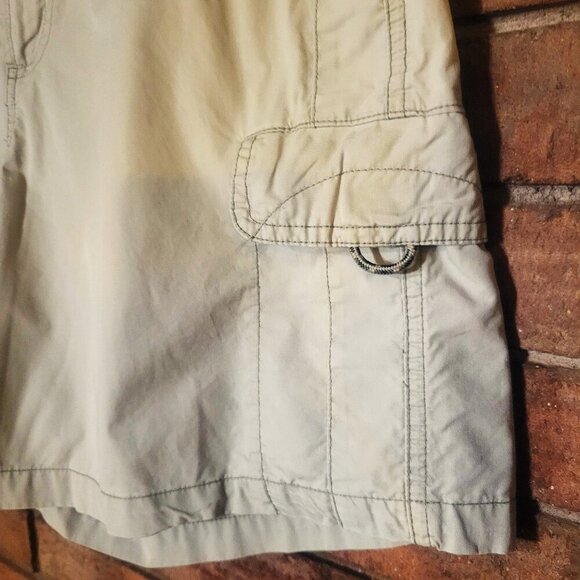 COLUMBIA Women's XCO Tan Cargo Hiking Shorts - Size 10 - Picture 3 of 14